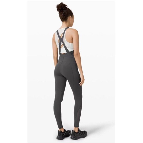 Lululemon One Piece Challenger High Rise Tight Leggings Graphite Grey Sz 4 - Picture 2 of 7